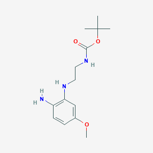 Carbamic acid, N-[2-[(2-amino-5-methoxyphenyl)amino]ethyl]-, 1,1-dimethylethyl ester
