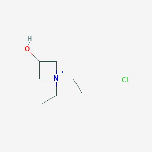 Azetidinium, 1,1-diethyl-3-hydroxy-, chloride