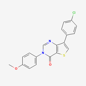 7-(4-Chlorophenyl)-3-(4-methoxyphenyl)thieno[3,2-d]pyrimidin-4(3H)-one