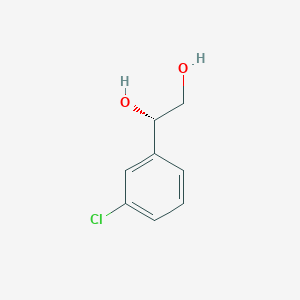 molecular formula C8H9ClO2 B8461417 1-(3-chlorophenyl)ethane-1,2-diol 