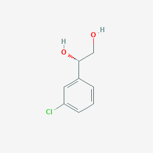 molecular formula C8H9ClO2 B8461417 (s)-1-(3-Chlorophenyl)-1,2-ethanediol 
