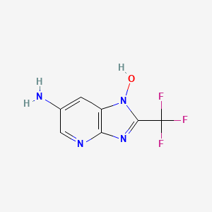6-Amino-2-(trifluoromethyl)-1H-imidazo[4,5-b]pyridin-1-ol