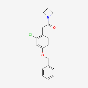1-(Azetidin-1-yl)-2-[4-(benzyloxy)-2-chlorophenyl]ethanone