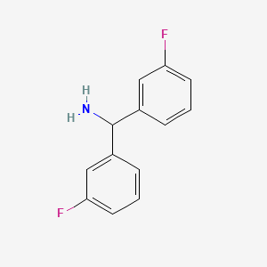 molecular formula C13H11F2N B8461617 Bis(3-fluorophenyl)methanamine 