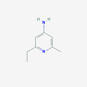 molecular formula C8H12N2 B8461667 2-Ethyl-6-methyl-pyridin-4-ylamine 