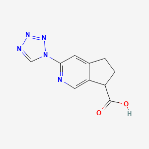 3-(1H-tetrazol-1-yl)-6,7-dihydro-5H-cyclopenta[c]pyridine-7-carboxylic acid