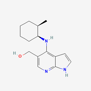 1h-Pyrrolo[2,3-b]pyridine-5-methanol,4-[[(1s,2r)-2-methylcyclohexyl]amino]-