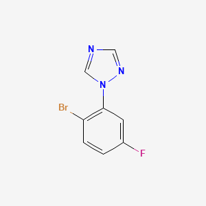 1-(2-bromo-5-fluorophenyl)-1H-1,2,4-triazole