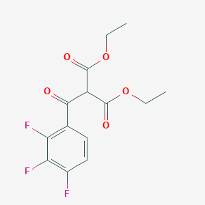 molecular formula C14H13F3O5 B8461759 Diethyl (2,3,4-trifluorobenzoyl)malonate 