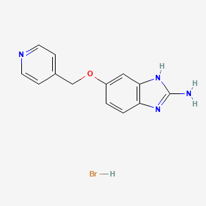 5-(pyridin-4-ylmethoxy)-1H-benzo[d]imidazol-2-amine hydrobromide