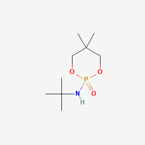 molecular formula C9H20NO3P B8461783 N-(1,1-Dimethylethyl)-5,5-dimethyl-1,3,2-dioxaphosphorinan-2-amine 2-oxide CAS No. 944-23-0