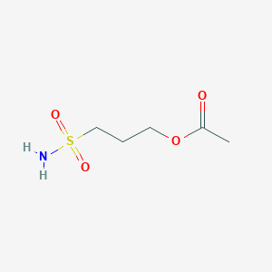 molecular formula C5H11NO4S B8461926 3-(Aminosulfonyl)propyl acetate 