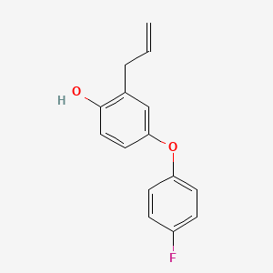 4-(4-Fluorophenoxy)-2-(prop-2-en-1-yl)phenol