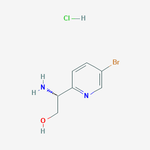 (R)-2-amino-2-(5-bromopyridin-2-yl)ethanol hydrogen chloride