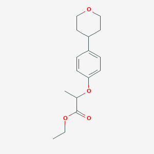 Ethyl 2-[4-(oxan-4-yl)phenoxy]propanoate