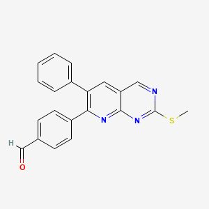 4-[2-(Methylthio)-6-phenylpyrido[2,3-d]pyrimidin-7-yl]benzaldehyde