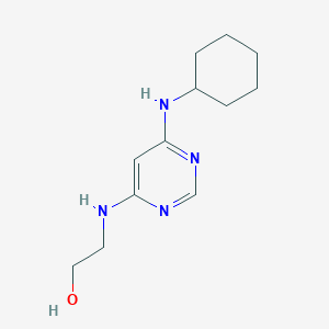 2-(6-(Cyclohexylamino)pyrimidin-4-ylamino)ethan-1-ol