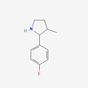 (2RS,3RS)-2-(4-fluoro-phenyl)-3-methyl-pyrrolidine