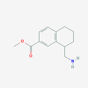 molecular formula C13H17NO2 B8462260 methyl 8-(aminomethyl)-5,6,7,8-tetrahydronaphthalene-2-carboxylate CAS No. 153346-58-8