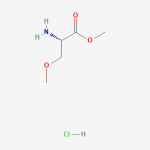 molecular formula C5H12ClNO3 B8462338 methyl(2S)-2-amino-3-methoxypropanoatehydrochloride 