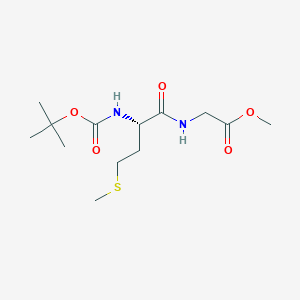 methyl {[(2S)-2-[(tert-butoxycarbonyl)amino]-4-(methylsulfanyl)butanoyl]amino}acetate