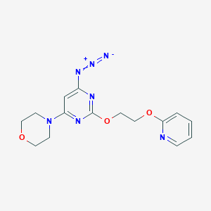 4-(6-Azido-2-{2-[(pyridin-2-yl)oxy]ethoxy}pyrimidin-4-yl)morpholine