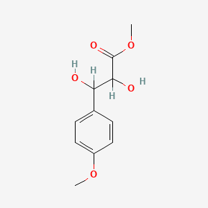 molecular formula C11H14O5 B8462632 Methyl 2,3-dihydroxy-3-(4-methoxyphenyl)propanoate 