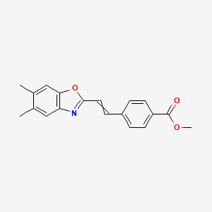 Methyl 4-[(5,6-dimethyl-2-benzoxazolyl)vinyl]benzoate