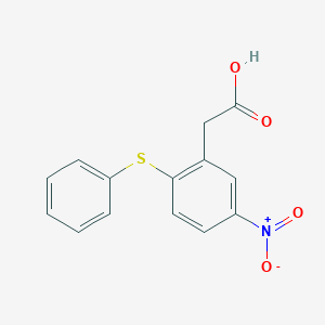 [5-Nitro-2-(phenylsulfanyl)phenyl]acetic acid