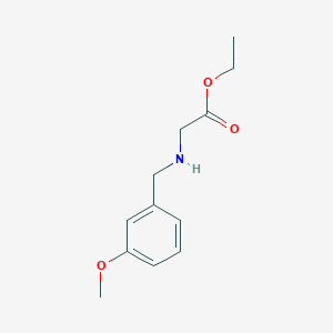 [(3-Methoxyphenyl)methylamino]acetic acid ethyl ester