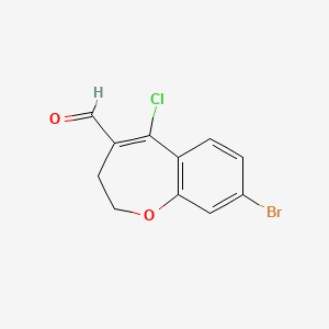 (Z)-8-bromo-5-chloro-2,3-dihydrobenzo[b]oxepine-4-carbaldehyde