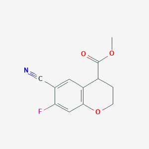 Methyl 6-cyano-7-fluorochroman-4-carboxylate