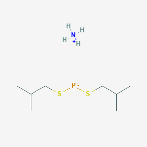molecular formula C8H22NPS2 B084629 azanium bis(2-methylpropylsulfanyl)phosphanide CAS No. 13360-77-5