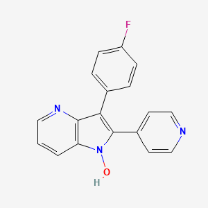 3-(4-Fluorophenyl)-1-hydroxy-2-(pyridin-4-YL)-1H-pyrrolo[3,2-B]pyridine