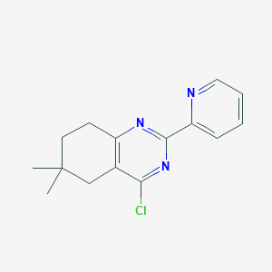 4-Chloro-6,6-dimethyl-2-(pyridin-2-yl)-5,6,7,8-tetrahydroquinazoline