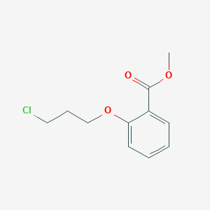 molecular formula C11H13ClO3 B8462980 Methyl 2-(3-chloro-1-propoxy)benzoate 
