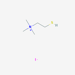 molecular formula C5H14INS B008463 Trimethyl(2-sulfanylethyl)ammonium;iodide CAS No. 7161-73-1
