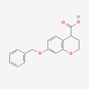 2h-1-Benzopyran-4-carboxylic acid,3,4-dihydro-7-(phenylmethoxy)-