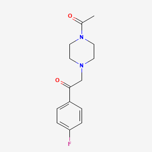 molecular formula C14H17FN2O2 B8463072 2-(4-Acetylpiperazin-1-yl)-1-(4-fluorophenyl)ethanone 