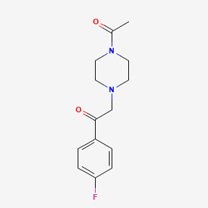 2-(4-Acetylpiperazin-1-yl)-1-(4-fluorophenyl)ethan-1-one