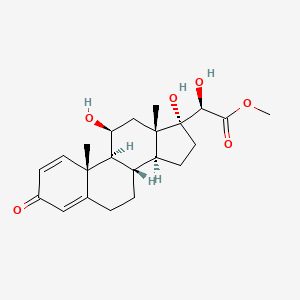 Methyl (11beta,20R)-11,17,20-trihydroxy-3-oxopregna-1,4-dien-21-oate