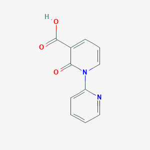 molecular formula C11H8N2O3 B8463126 2-Oxo-1-(pyridin-2-yl)-1,2-dihydropyridine-3-carboxylic acid 
