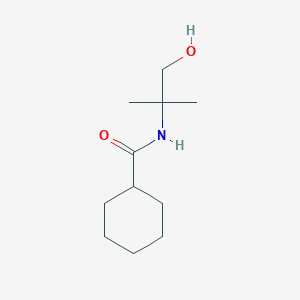 molecular formula C11H21NO2 B8463138 N-(1,1-Dimethyl-2-hydroxyethyl)cyclohexanecarboxamide 