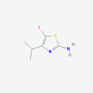 molecular formula C6H9IN2S B8463148 5-Iodo-4-isopropyl-thiazol-2-ylamine 