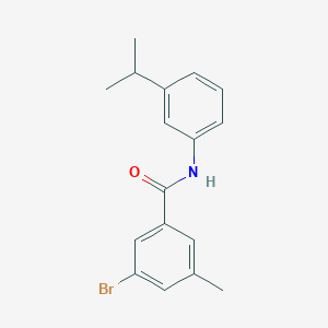 molecular formula C17H18BrNO B8463156 3-bromo-N-(3-isopropylphenyl)-5-methylbenzamide 
