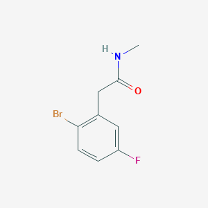 molecular formula C9H9BrFNO B8463184 2-(2-bromo-5-fluoro-phenyl)-N-methyl-acetamide 