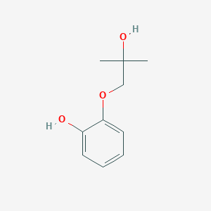 molecular formula C10H14O3 B8463189 2-(2-Hydroxy-2-methylpropoxy)phenol 