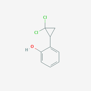 molecular formula C9H8Cl2O B8463403 o-(2,2-Dichlorocyclopropyl)phenol 