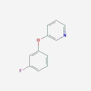 molecular formula C11H8FNO B8463456 3-(3-Fluorophenoxy)pyridine CAS No. 18085-62-6