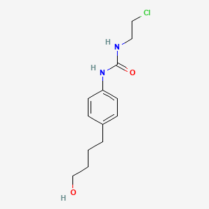 molecular formula C13H19ClN2O2 B8463478 N-(2-Chloroethyl)-N'-[4-(4-hydroxybutyl)phenyl]urea CAS No. 161194-44-1